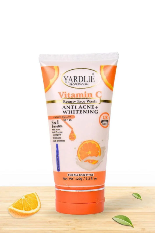 Professional Vitamin C Face Wash for Brightening, Glow & Fresh Skin | 120 ml