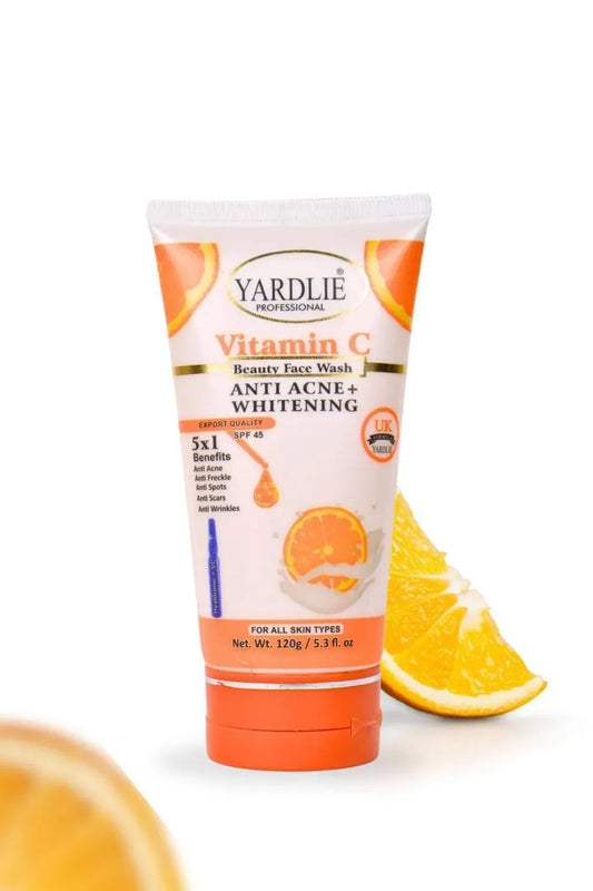 Professional Vitamin C Face Wash for Brightening, Glow & Fresh Skin | 120 ml